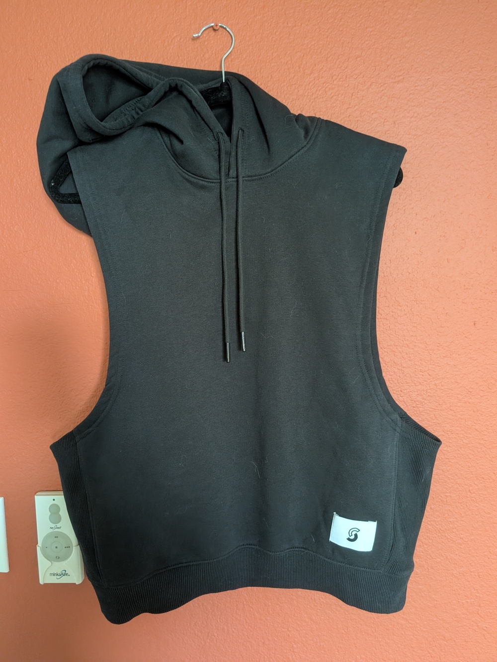 Standard Cloth Sleeveless Hoodie Black Small NWT
